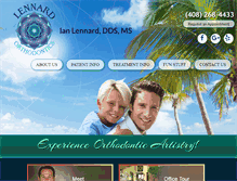Tablet Screenshot of drlennardortho.com